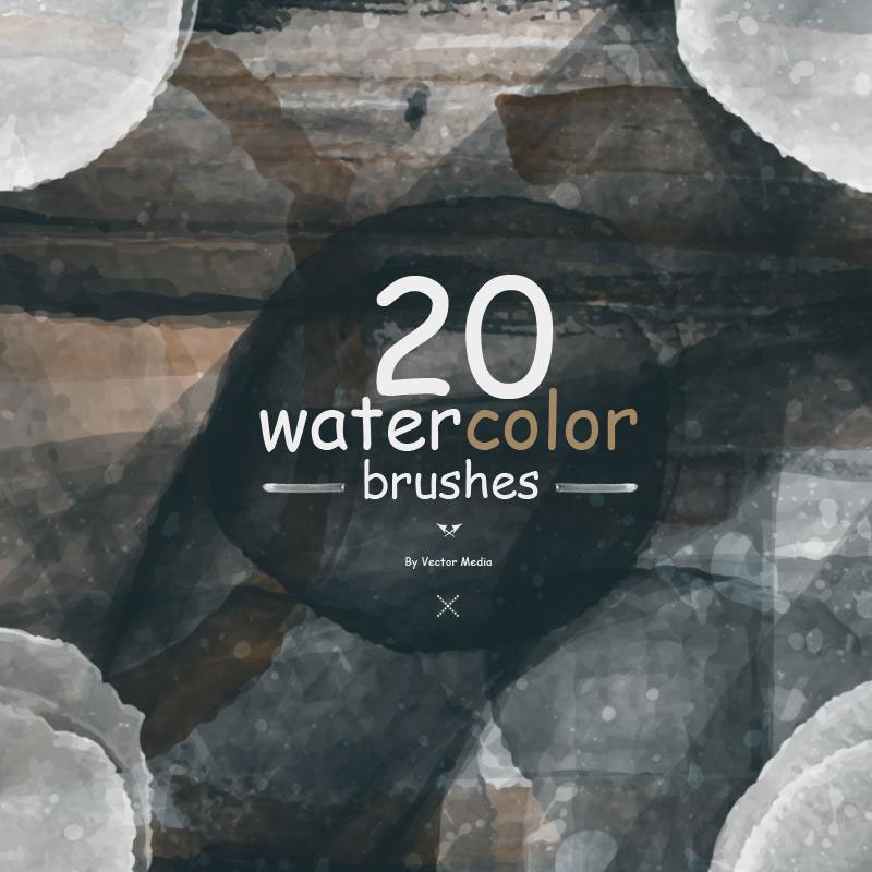 20-Watercolor-Brushes-Combine-with-what-you-want The best Photoshop watercolor brushes you can get online