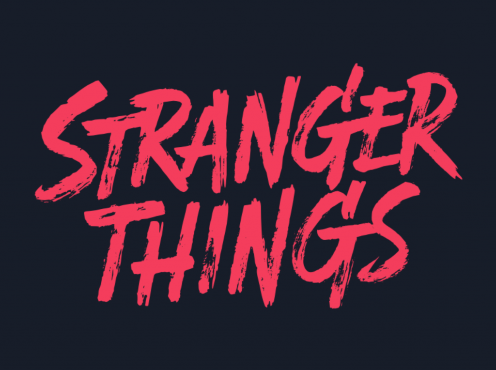 Stranger things logo variation 2