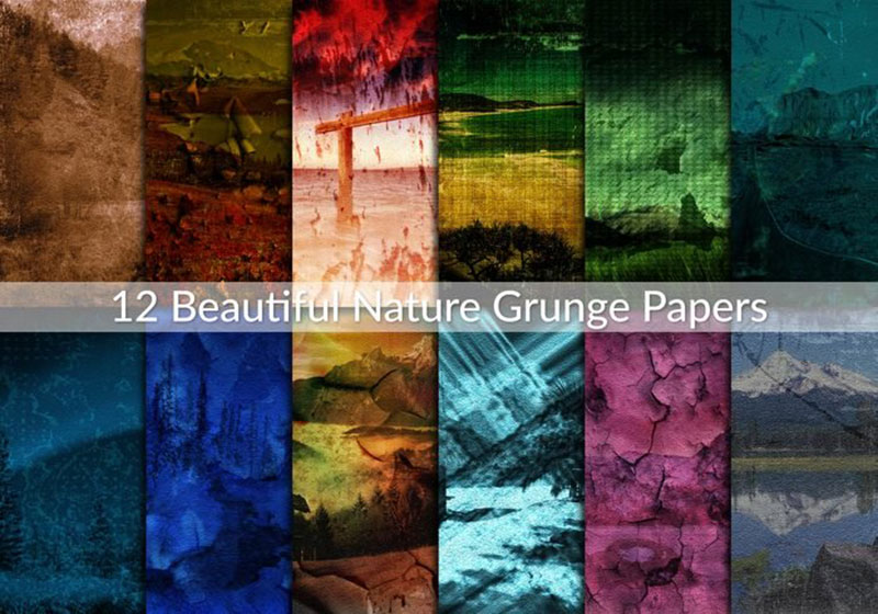 Beautiful-Nature-Grunge-Papers-A-great-variety Check out these great mountain background images