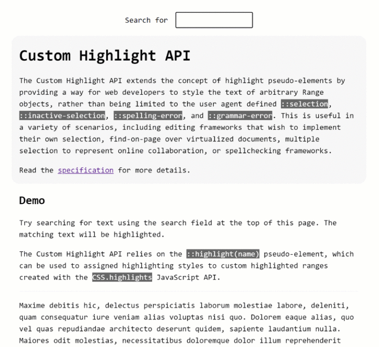 CSS Custom Highlight API: The Future of Highlighting Text Ranges on the Web