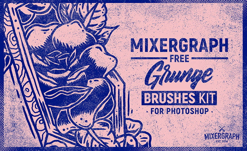 Free-Grunge-Brushes-Kit-The-ink-classic Photoshop border brushes that are simply amazing to have