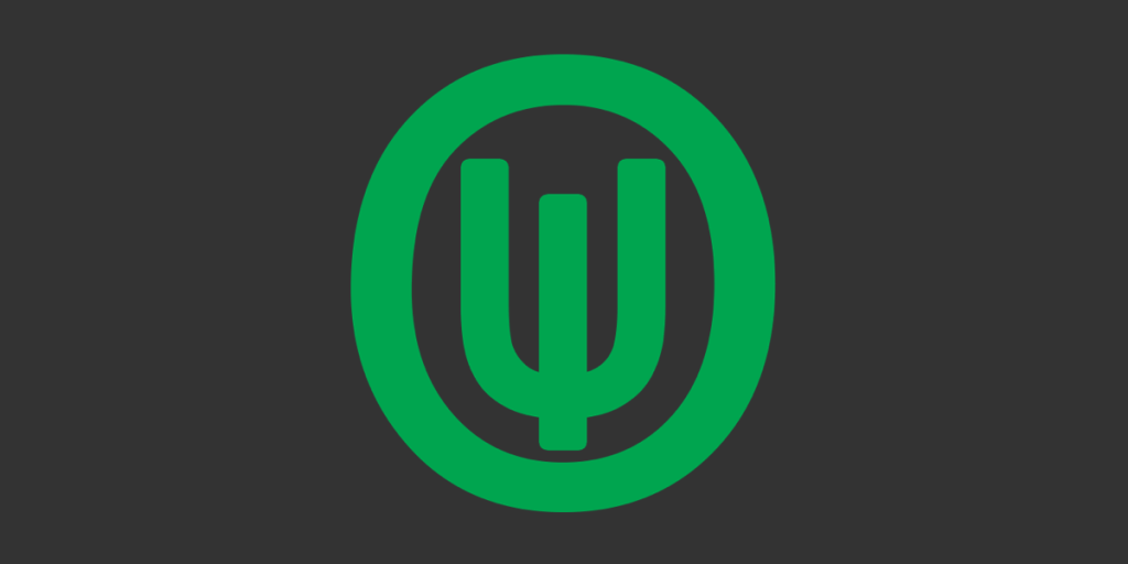 The Open UI logo, which is a green oval with a rounded fork-like shape with three prongs inside.