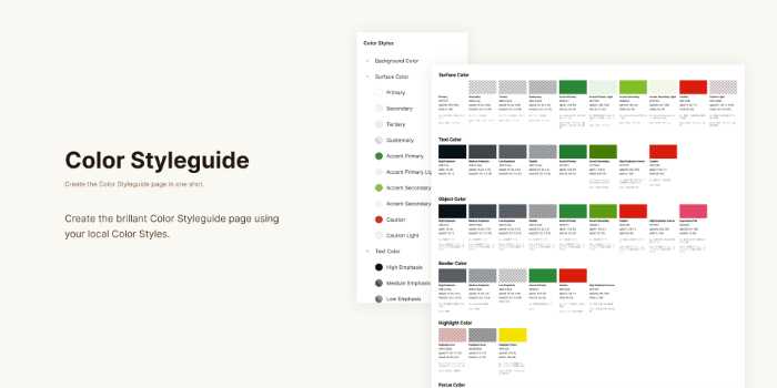 Color Styleguide