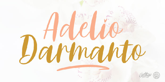 Adelio-Darmanto Wedding fonts to create awesome print materials for the party