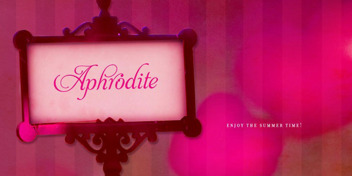 Aphrodite Wedding fonts to create awesome print materials for the party