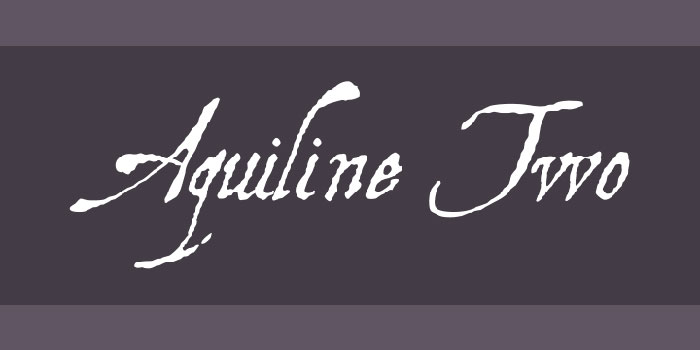 Aquiline-two Wedding fonts to create awesome print materials for the party