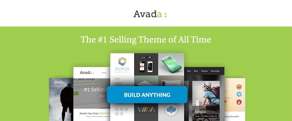 Avada home page