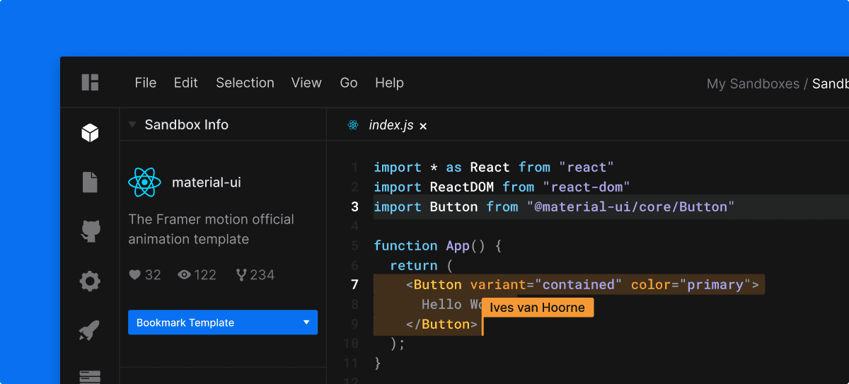 CodeSandbox Live