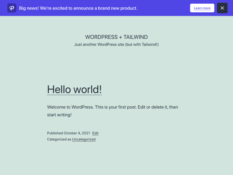 Adding Tailwind CSS to New and Existing WordPress Themes