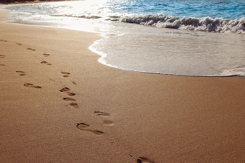 Beach-Footprints-background Beach background images that you can use for free