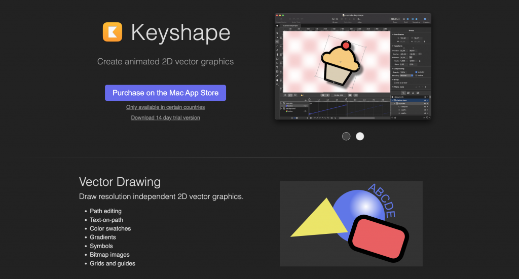 The Keyshape website