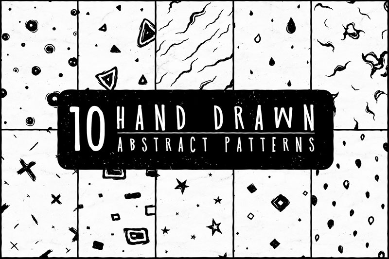 10-Free-Hand-Drawn-Abstract-Pattern Abstract background images and textures to download