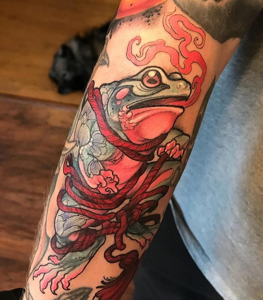 traditional japanese tattoo frog tattoo