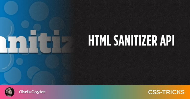 HTML Sanitizer API