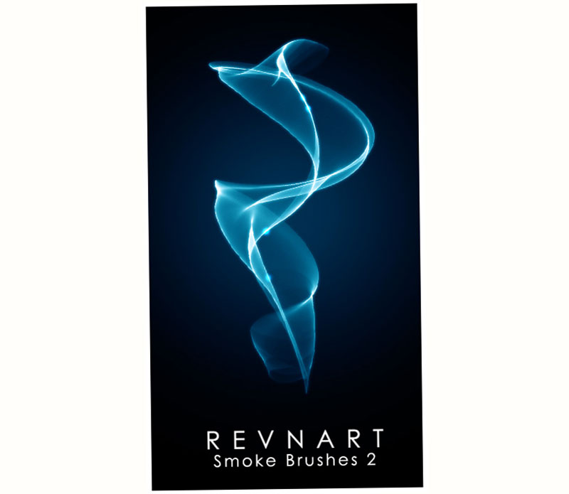 Revnart-Smoke-Brushes-Neon-effect Photoshop smoke brushes you can download right now
