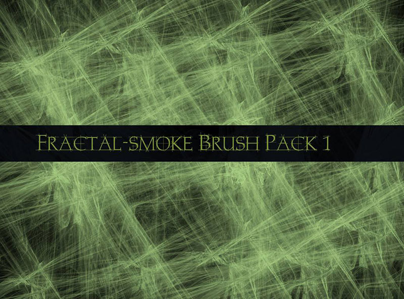 Fractal-Free-Smoke-Brush-Pack-Linear-designs Photoshop smoke brushes you can download right now