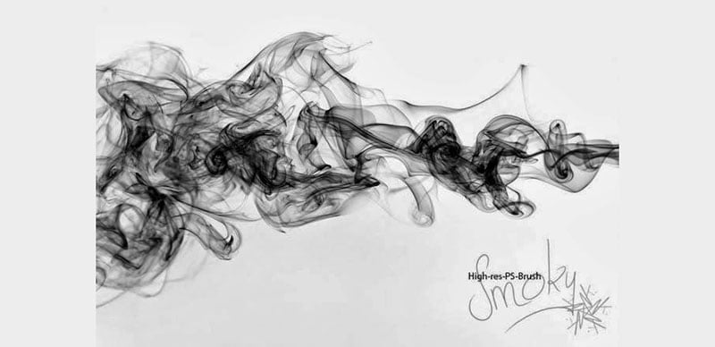 Free-Smoke-Photoshop-Brush-Set-Defined-lines Photoshop smoke brushes you can download right now
