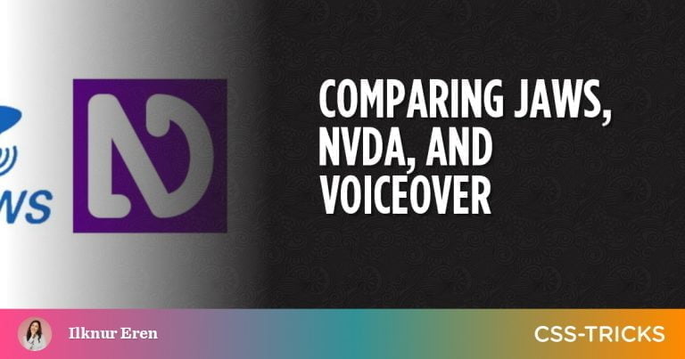 Comparing JAWS, NVDA, and VoiceOver