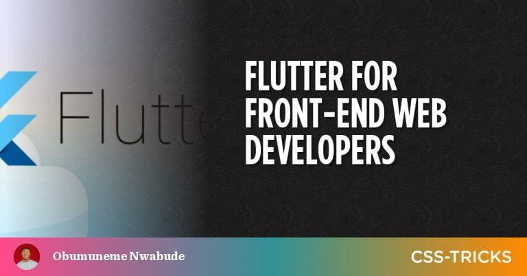 Flutter For Front-End Web Developers