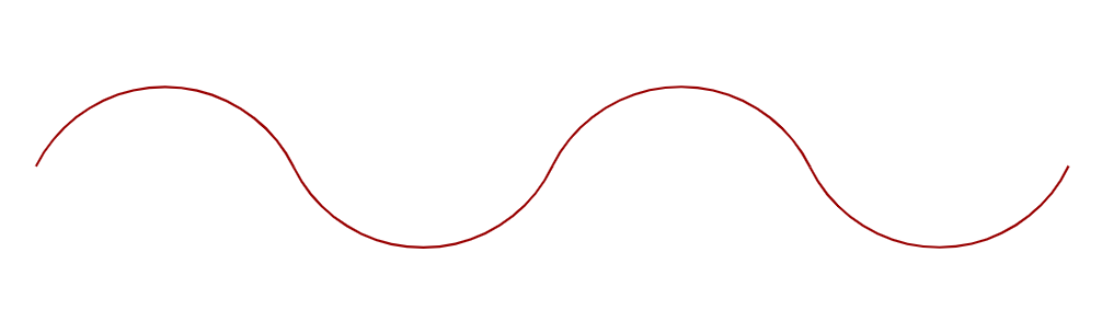A red squiggly line.