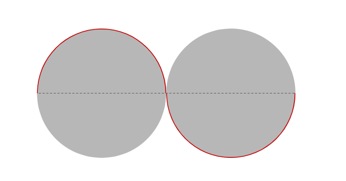 Two gray circles.