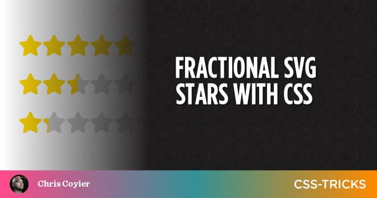 Fractional SVG stars with CSS
