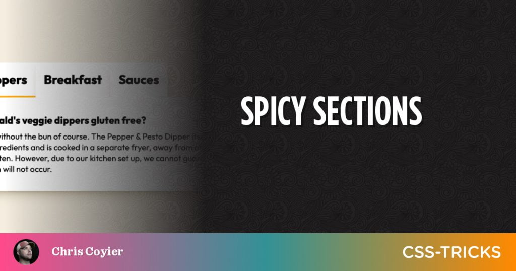 Spicy Sections