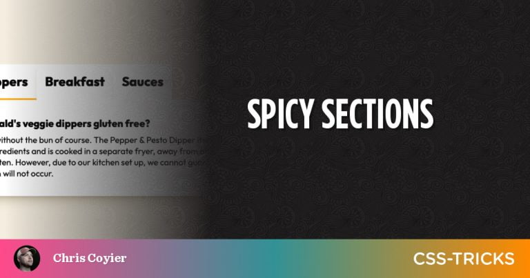 Spicy Sections