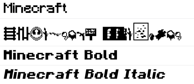 Minecraft-z2font Get the best Minecraft fonts from this hand picked selection