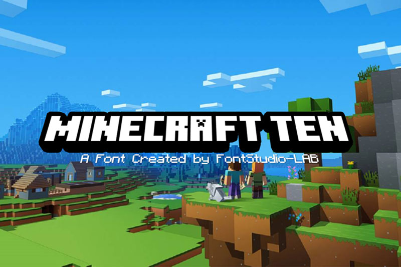 Minecraft-Ten-Font Get the best Minecraft fonts from this hand picked selection