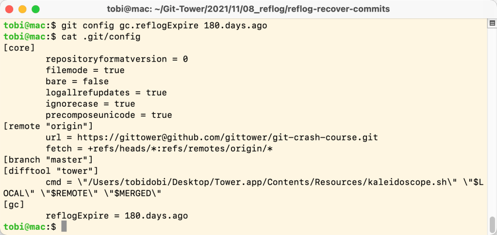 Using the Reflog to Restore Lost Commits