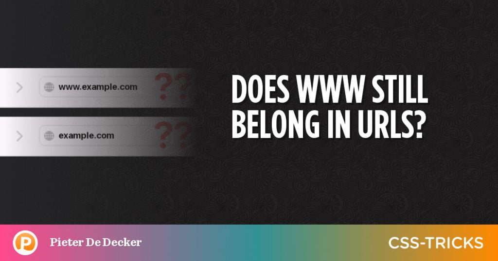 Does WWW still belong in URLs?