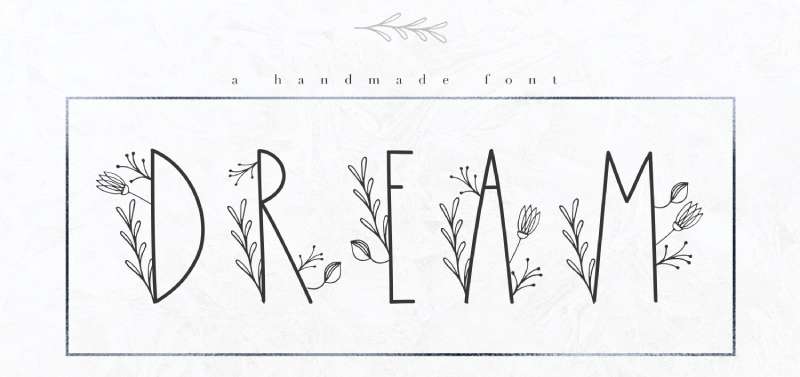 Dream-Handmade-Floral-Font-1 The Best Floral Fonts to Use for Your Brand Identity