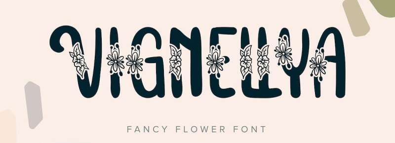 Vignellya-Fancy-Flower-Font The Best Floral Fonts to Use for Your Brand Identity