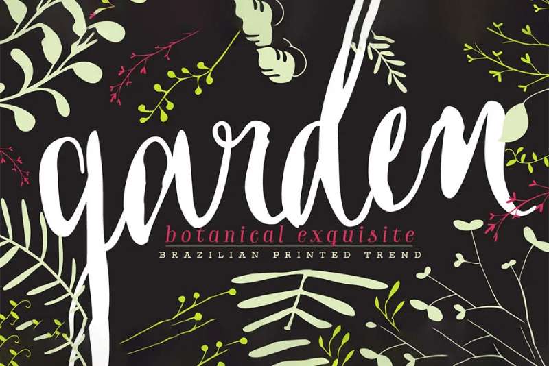 Garden-Font-1 The Best Floral Fonts to Use for Your Brand Identity
