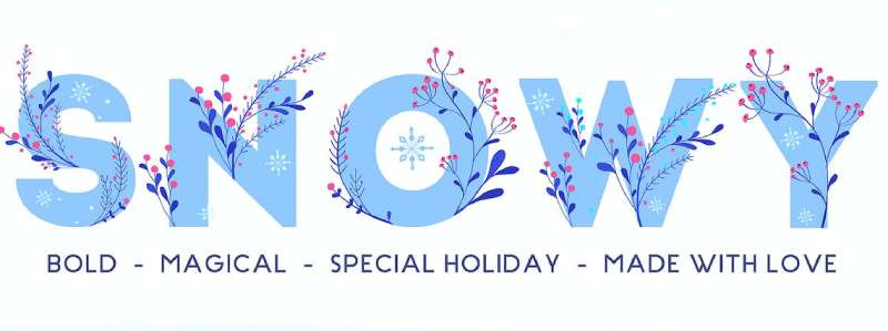 Snowy-–-Winter-Floral-Color-Font The Best Floral Fonts to Use for Your Brand Identity