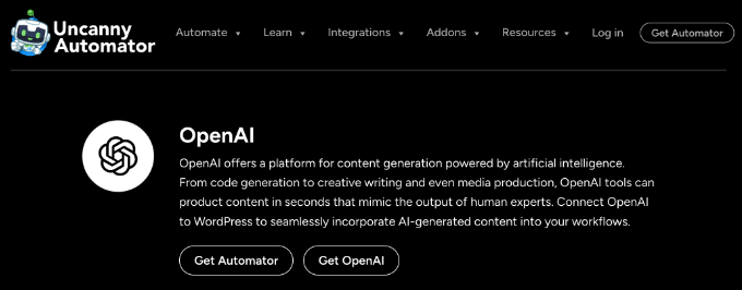 Uncanny Automator OpenAI Integration Uncanny Automator OpenAI Integration
