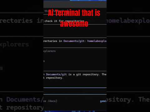 Best free AI terminal for Linux, Windows, and TACOS #homelab #ai #googlegeminiaiterminal