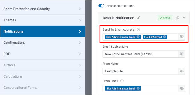 Adding emails in Send To Adding emails in Send To