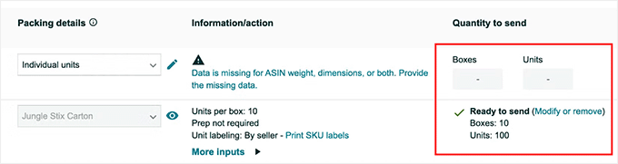 Click the Ready to Send button Click the Ready to Send button