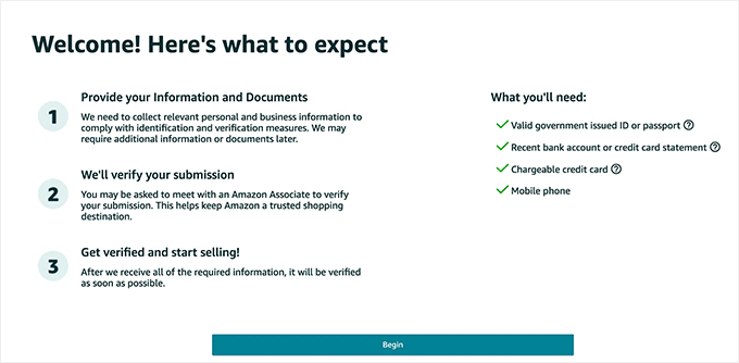 Amazon seller account requirements Amazon seller account requirements