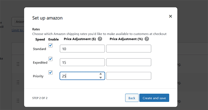 Set shipping rates for amazon shipping methods Set shipping rates for amazon shipping methods