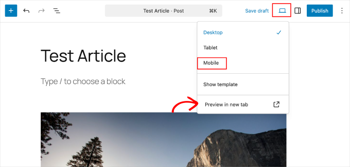 wordpress-preview-mobile WordPress preview mobile
