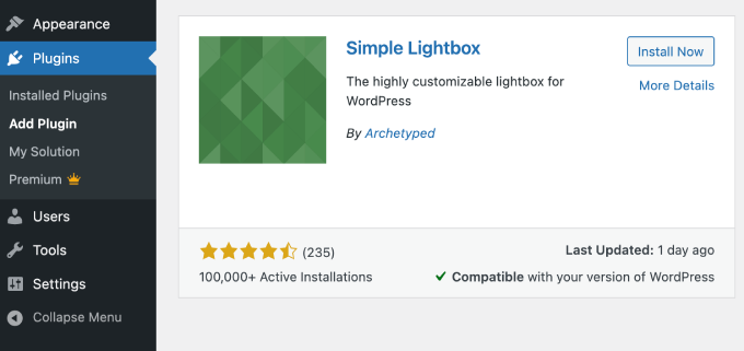 simple-lightbox-plugin Simple Lightbox plugin
