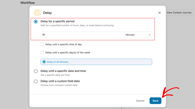 Setting Up a 30 Minute Delay in FunnelKit Setting Up a 30 Minute Delay in FunnelKit