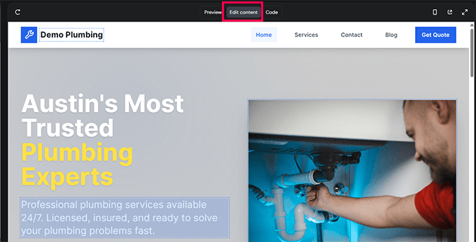 Editing content and images without prompting Editing content and images without prompting