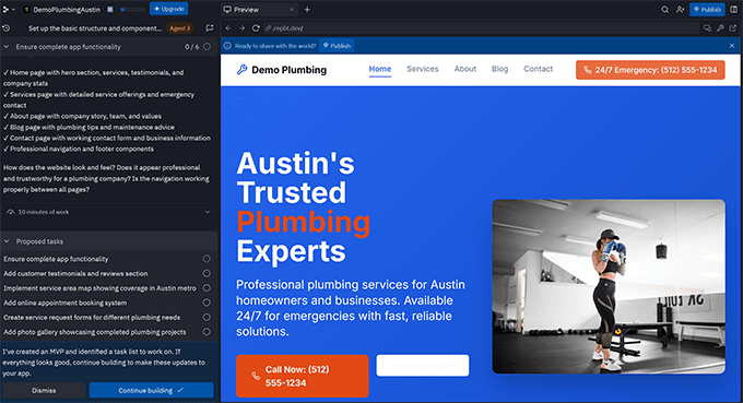 Replit coding with live preview Replit coding with live preview