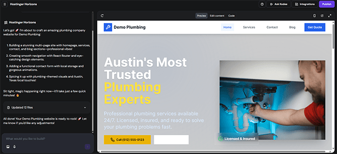 Previewing website in Hostinger Horizons - AI website builder. Previewing website in Hostinger Horizons - AI website builder.