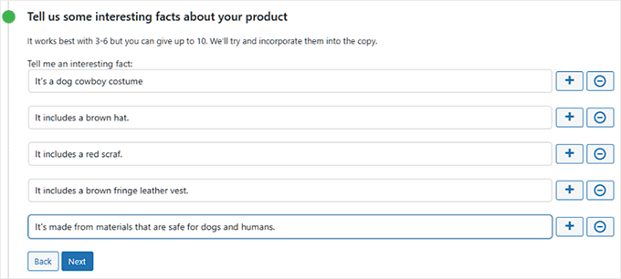 Add interesting facts about your product in StoreAgent Add interesting facts about your product in StoreAgent