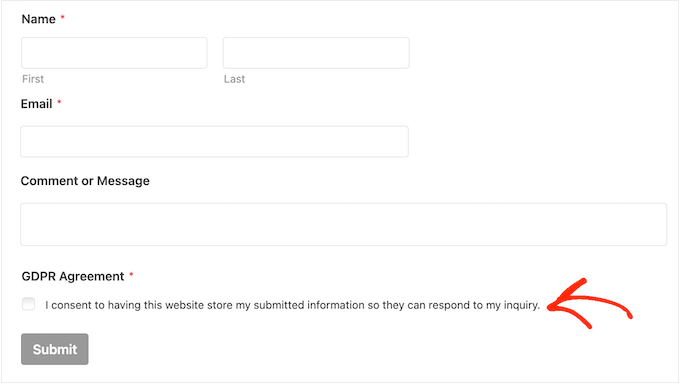 Adding a privacy and compliance checkbox to your WordPress forms